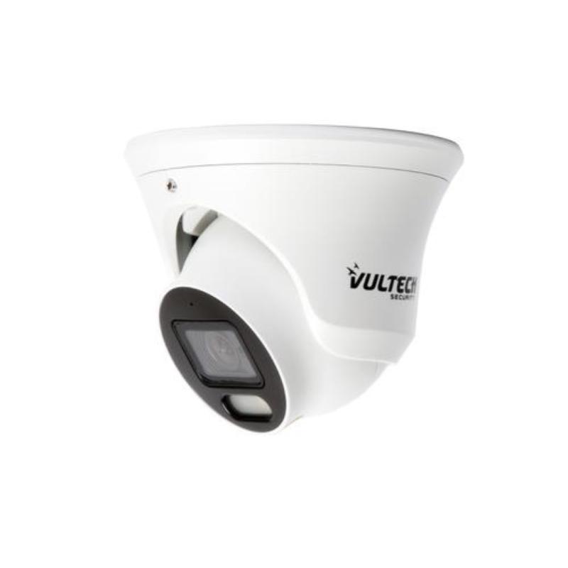 Vultech security telecamera ip dome 1/2,7 8 mpx h.265+ poe wdr 2,8mm 2pcs led ir array 25m p2p sma