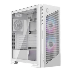 Msi case mid tower bianco, 2 usb, 1 type-c, 2x160mm argb fan, 1x120mm no-argb fan, argb+pwm control