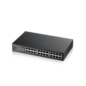 Zyxel switch unmanaged 24 porte gigabit, design senza ventole, desktop/rack