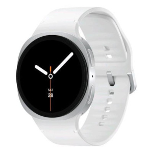 Samsung l330 galaxy watch 8 44mm smartwatch 1.5 amoled wi-fi nfc gps 5 atm europa argento bianco
