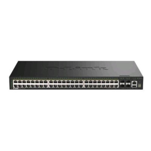 D-link dgs-1530-52p switch gestito – 48 x 10/100/1000 (1 poe+) poe+ (370 w) + 4 x 10 gigabit sfp+ montabile su rack