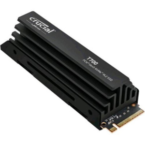 Crucial t700 ssd 1tb m.2 2280 nvme crittografato pci express 5.0 tcg opal encryption 2.01 con dissipatore integrato nero