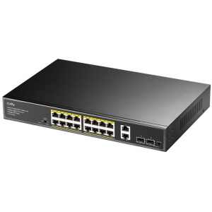 Cudy gs1018ps2 – swicth 16-port gigabit poe+ con 2 uplink gigabit ports e 2 gigabit sfp slots 200w