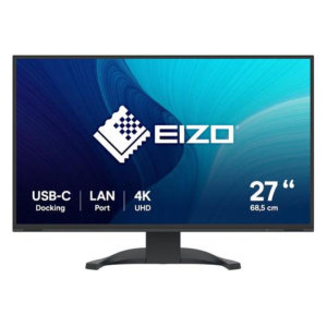 Eizo monitor 27 led ips 16:9 4k uhd, 5ms 350 cdm, pivot, usb-c, dp/hdmi, multimediale, flexscan ev2740x-bk