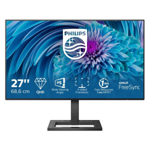 Monitor philips lcd ips led 27 wide 275e2fae/00 1ms mm qhd 1000:1 black 2xhdmi dp vesa fino:31/07