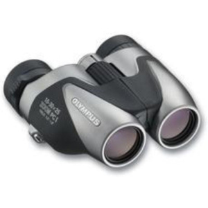 Olympus 10-30×25 zoom pc i binocolo porro nero, argento