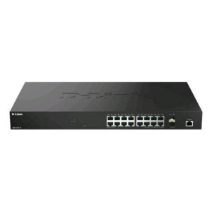 D-link dms-1250-18 switch di rete gestito l2+ 18 porte – 16 x 10/100/1000/2.5g + 2 x 10 gigabit sfp+ desktop