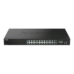 D-link dms-1250-28 switch di rete gestito l2+ 28 porte – 24 x 10/100/1000/2.5g + 4 x 10 gigabit sfp+ desktop