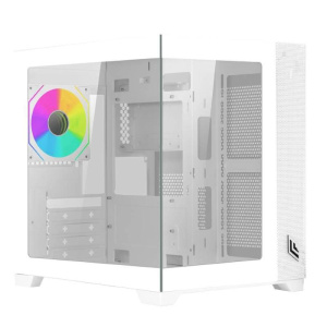 Noua case mid-tower nopsu vision mini wh micro atx vision zh100