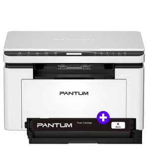 (bundle) pantum bm2300w – stampante multifunzione laser monocromatica a4 – wi-fi – 22ppm + toner originale pl-a2310h
