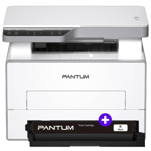 (bundle) pantum bm4200dw – stampante multifunzione laser monocromatica a4 – wifi + lan – fronte / retro auto – 33 ppm + toner originale pl-a4201h