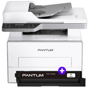 (bundle) pantum bm4240adw - stampante multifunzione laser monocromatica a4 - wifi + lan - fronte / retro auto - 33 ppm + toner originale pl-a4201h