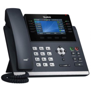 Yealink telefono voip 2xlan gigabit, display a colori 4,3, 1xrj9, 16 linee sip