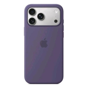 Apple iphone 17 pro max custodia in silicone magsafe purple fog