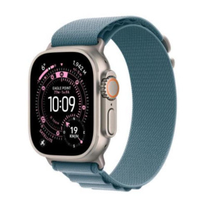 Apple watch ultra 3 gps + cellular 5g cassa 49mm in titanio con alpine loop blu chiaro – medium