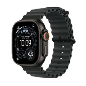 Apple watch ultra 3 gps + cellular 5g cassa 49mm in titanio nero con band ocean nero