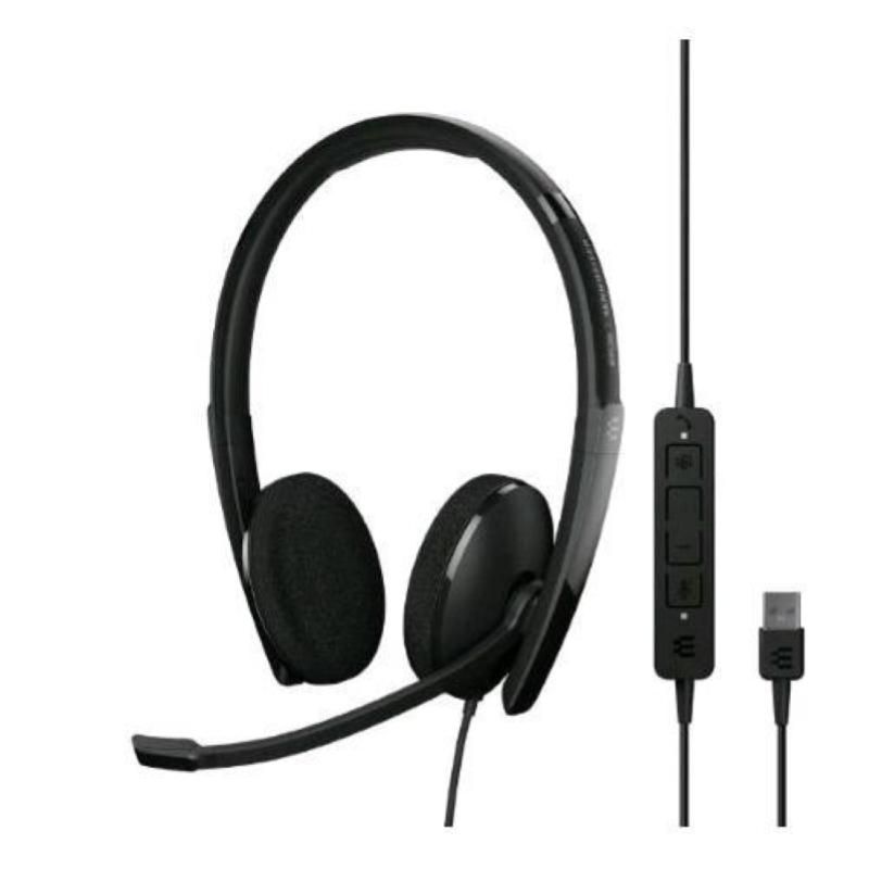 Epos sennheiser adapt 160t usb ii cuffia stereo padiglione con microfono usb tipo a black