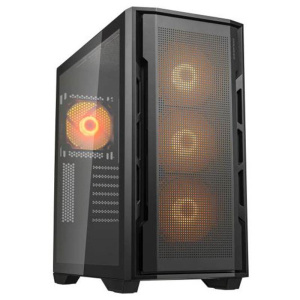 Cougar uniface rgb (black) – pc case mid tower – ventola rgb 3*120 + 120mm