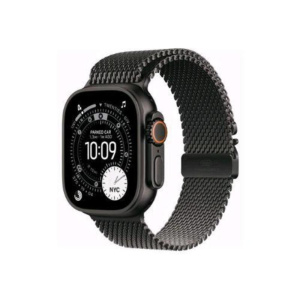Ap ultra 3 gps + cellular 49mm black titanium case with black titanium milanese loop – medium