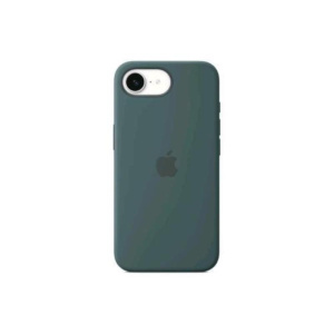 Apple iphone 16e silicon case cover in silicone lake green