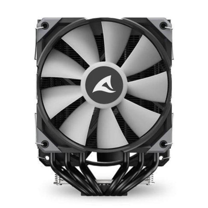 Sharkoon dissipatore ad aria 2x 120mm pwm fan, 6x copper pipes, direct touch, tdp 260w