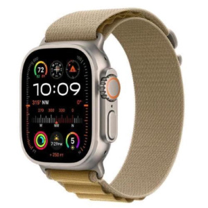 Apple watch ultra 2 gps + cellular 4g 49mm cassa in titanio naturale cinturino alpine loop sahara – medium