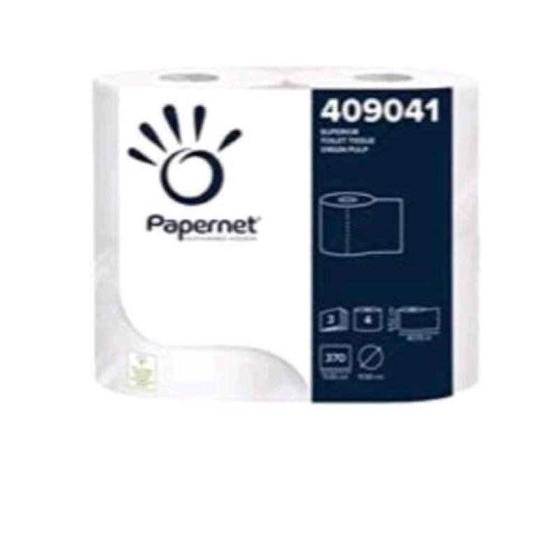 Papernet carta igienica superior in cotone 3 veli bianco conf 80 pz.