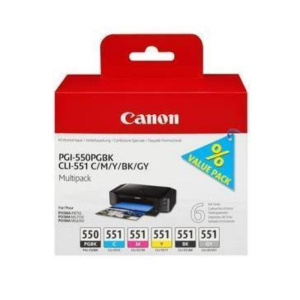 Canon cart ink multipack cli-551 b/c/m/y per mx 925