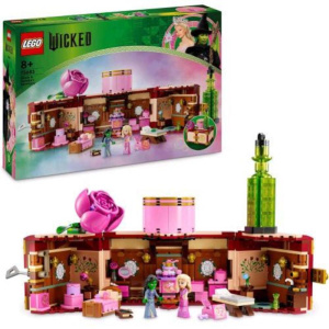 Lego wicked il dormitorio di glinda ed elphaba baule apribile con camera da letto da costruire e 2 personaggi