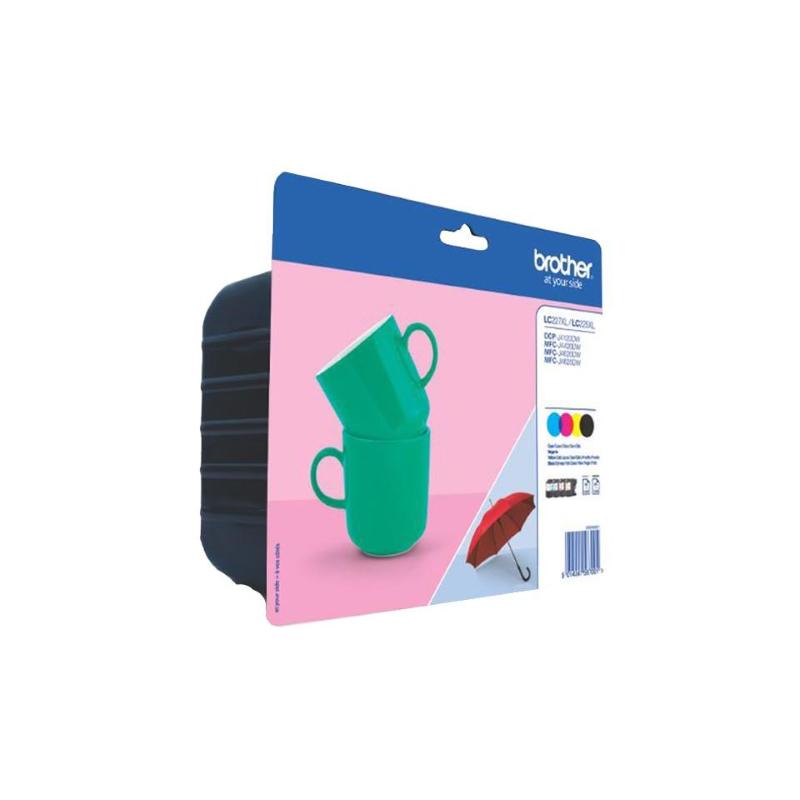 Brother lc-227xlvalbpdr cartuccia d`inchiostro 1 pz originale nero, ciano, magenta, giallo