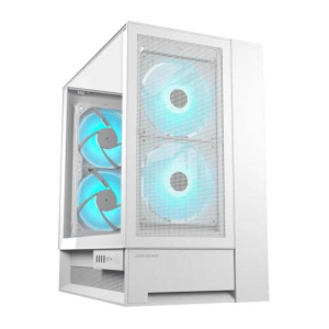 Cougar omnyx white midi tower vetro temperato no-power atx/matx/mini-itx