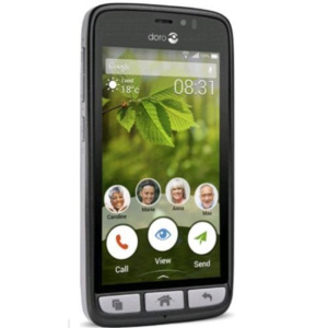 Doro 8031 easy smartphone 4.5 8gb 4g lte tim black