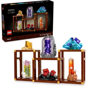 Lego ideas collezioni di minirali modellino da esposizione con elementi di cristallo e 3 supporti