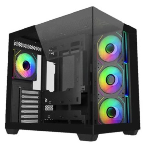 Cooler master case miditower no psu elite 681bk vetro fr sx – atx matx mitx – nero