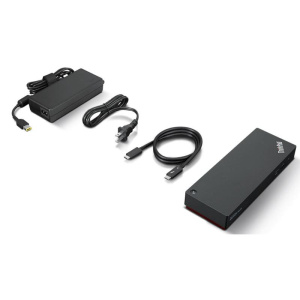 Lenovo thinkpad universal thunderbolt 4 smart dock cablato nero