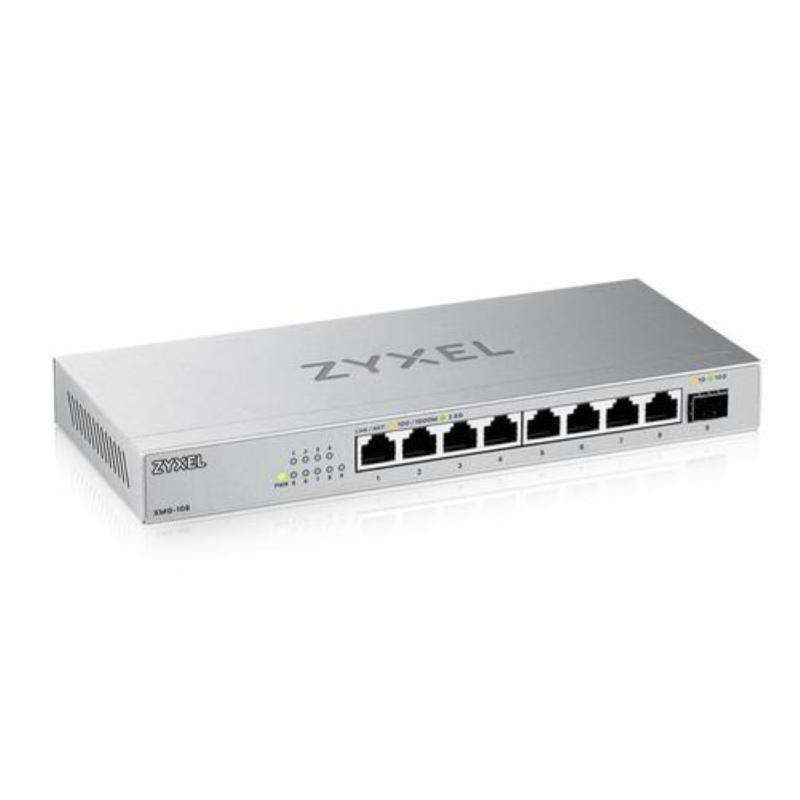 Zyxel switch xmg-108 unmanaged, 8 porte 2.5gbe 1 porta 10gbe sfp+, desktop