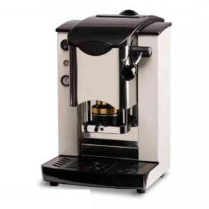 Macchina da caffe` a cialde plast slot inox bianco abs nero (siborbbasott)