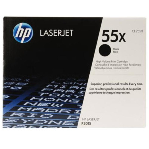Hp toner nero 55x per lj p3015 ce255x, 12500 pag