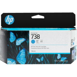 Hp cart ink ciano designjet 738