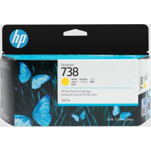 Hp cart ink giallo designjet 738