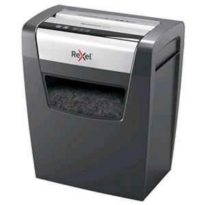 Rexel momentum s206 distruggidocumenti a strisce cestino 9 lt capacita` 6 fogli grigio
