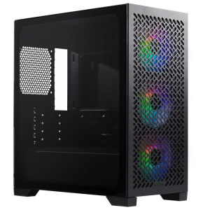 Cooler master case mb atx/micro atx/mini itx, 3 ventole argb, supporto rad 280mm, usb-c, nero
