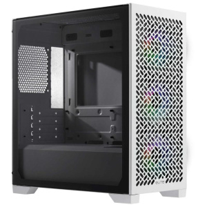 Cooler master case mb atx/micro atx/mini itx, 3 ventole argb, supporto rad 280mm, usb-c, bianco