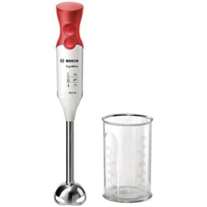 Bosch msm64110 frullatore ad immersione 450w 2 velocita` bicchiere graduato incluso colore bianco/rosso
