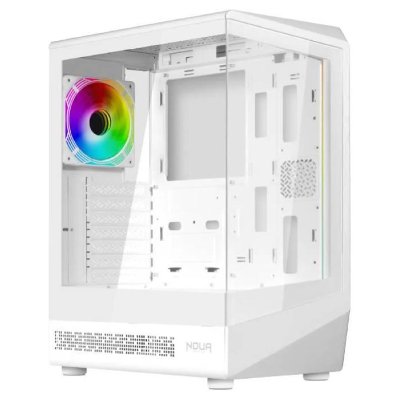 Noua case mid-tower demon th100wno psu 2usb3 0,5mm 1 type c 1fan argb atx