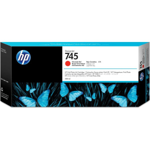 Hp cartuccia inchiostro rosso cromatico designjet 745, 300 ml