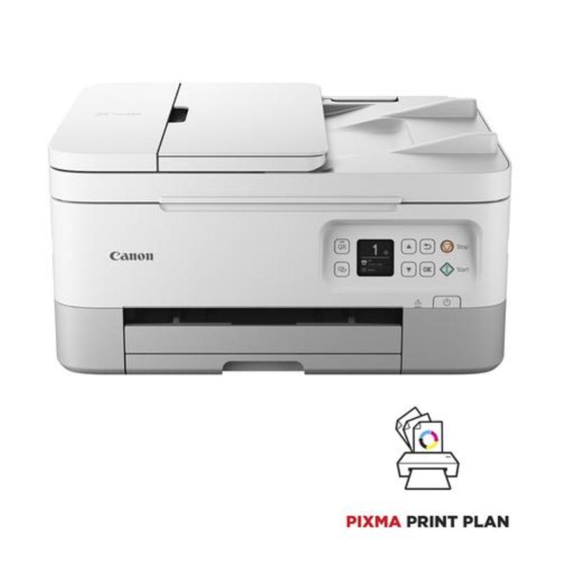 Canon multifunzione ink a4 colore, pixma ts7451i, 13ppm, fronte/retro, adf, usb/wifi, 3 in 1, bianca