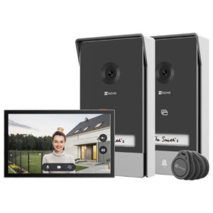 Videocitofono smart hp7 2-entry kit – 2k schermo touch 7 – controllo remoto – rilevamento movimento – audio bidirezionale – (ezvcshp7twoentrykit)