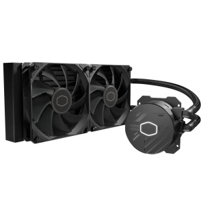 Cooler master dissipatore a liquido masterliquid 240l core 240mm rad, sickleflow 120, 1-3 splitter p