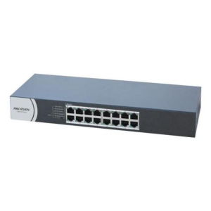Switch hikvision 16p lan gigabit 10/100/1000mbps rj45 19inch case metallico rackmountable ds-3e0516r-o